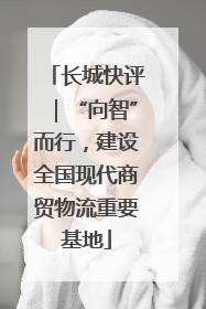 长城快评｜“向智”而行，建设全国现代商贸物流重要基地