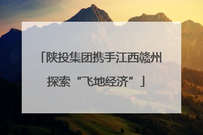 陕投集团携手江西赣州 探索“飞地经济”