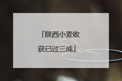 陕西小麦收获已过三成