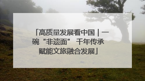 高质量发展看中国｜一碗“非遗面” 千年传承赋能文旅融合发展