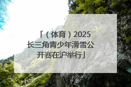 （体育）2025长三角青少年滑雪公开赛在沪举行