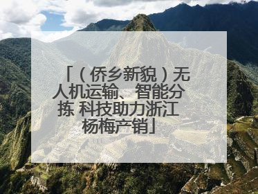 （侨乡新貌）无人机运输、智能分拣 科技助力浙江杨梅产销