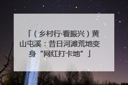 （乡村行·看振兴）黄山屯溪：昔日河滩荒地变身“网红打卡地”