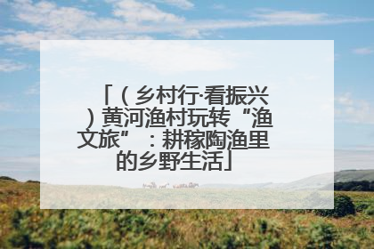 （乡村行·看振兴）黄河渔村玩转“渔文旅”：耕稼陶渔里的乡野生活