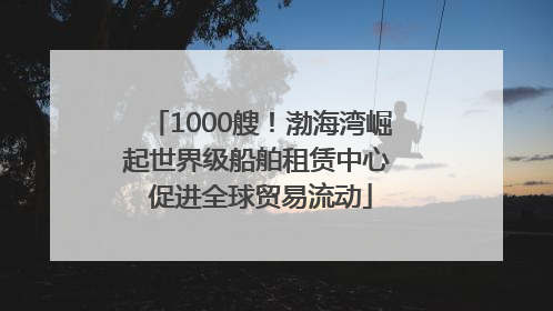 1000艘！渤海湾崛起世界级船舶租赁中心 促进全球贸易流动