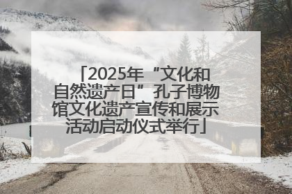 2025年“文化和自然遗产日”孔子博物馆文化遗产宣传和展示活动启动仪式举行