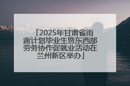 2025年甘肃省雨露计划毕业生暨东西部劳务协作促就业活动在兰州新区举办