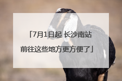 7月1日起 长沙南站前往这些地方更方便了