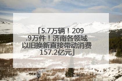 5.7万辆！209.9万件！济南各领域以旧换新直接带动消费157.2亿元