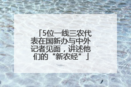 5位一线三农代表在国新办与中外记者见面，讲述他们的“新农经”