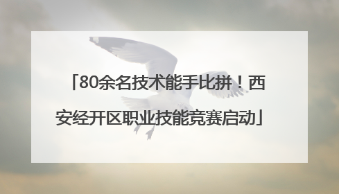 80余名技术能手比拼！西安经开区职业技能竞赛启动