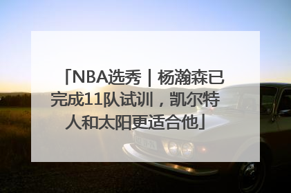 NBA选秀｜杨瀚森已完成11队试训，凯尔特人和太阳更适合他